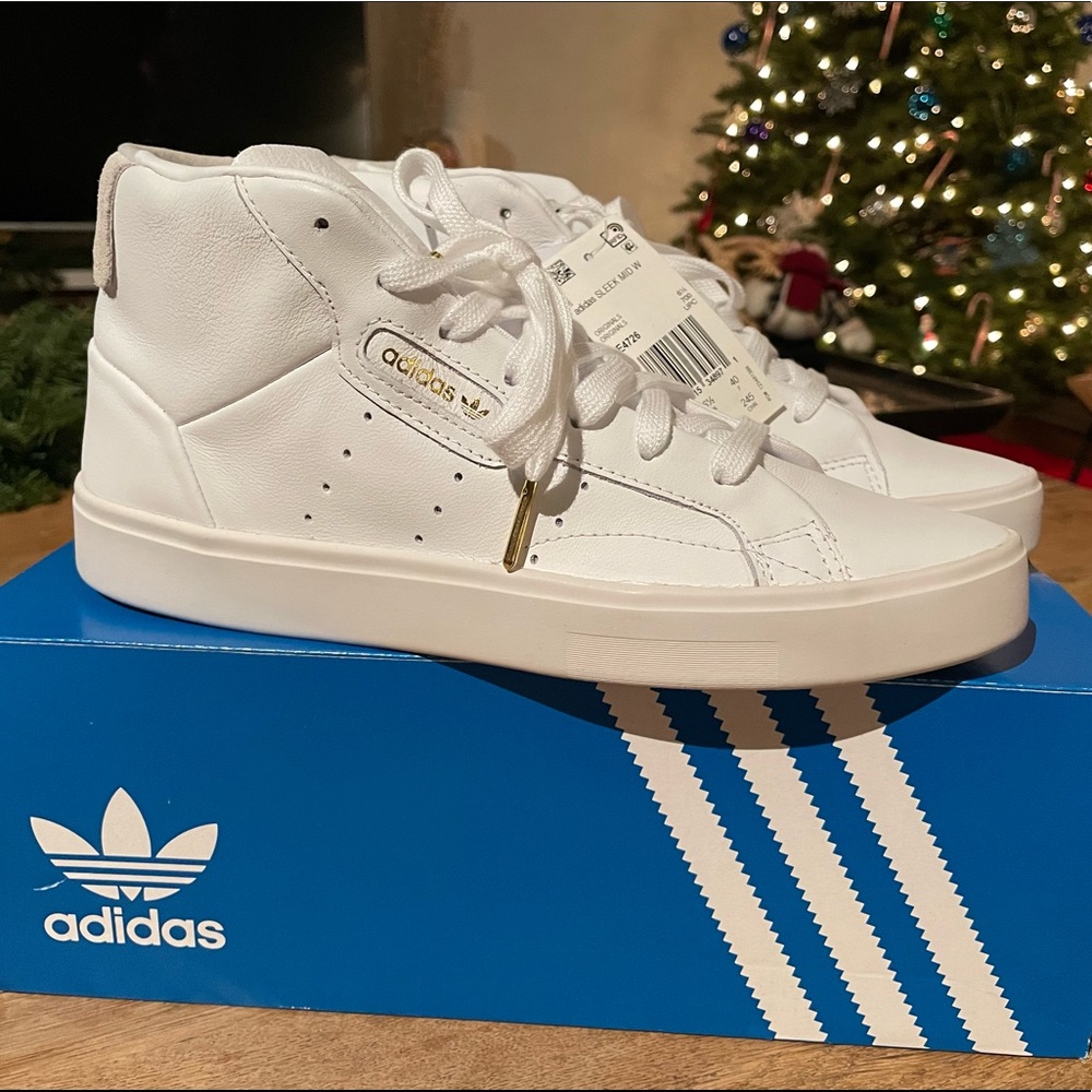 Adidas Sleek Mid High Sneakers size 8 NWT